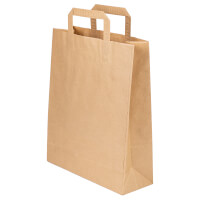 Paper carrier bags brown/white